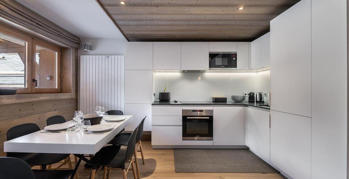 This apartment will delight families in Méribel for rental. 