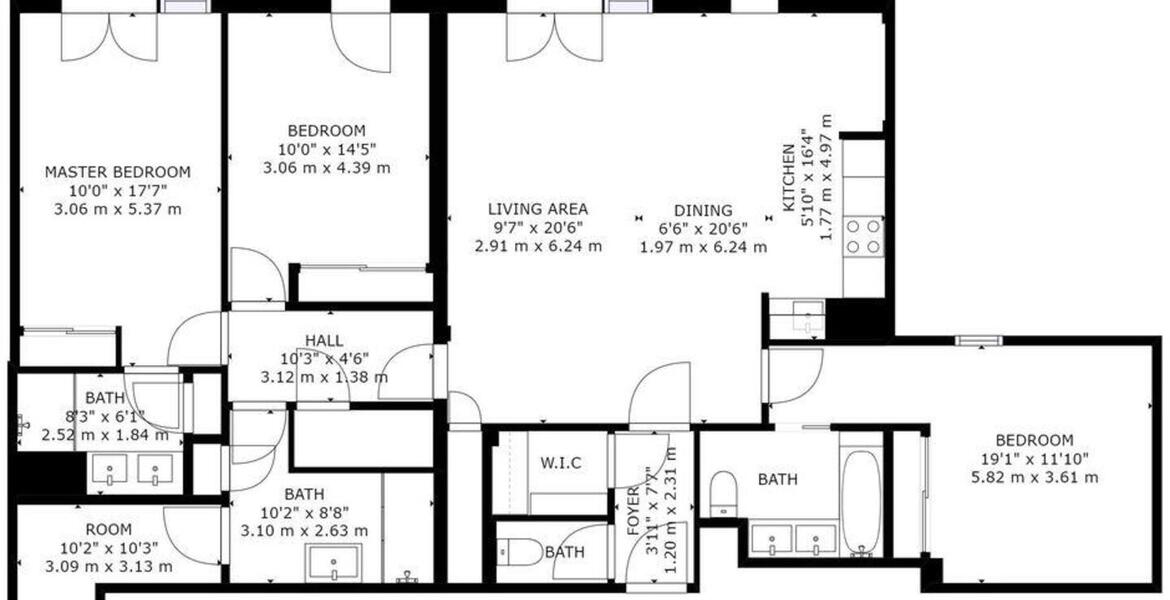 Apartment for rental inside a residence in Courchevel 1550 