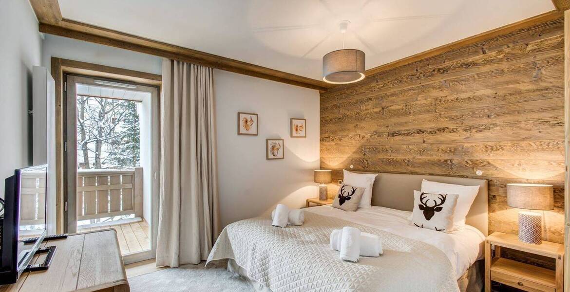 This contemporary apartment for rental in Courchevel 1550