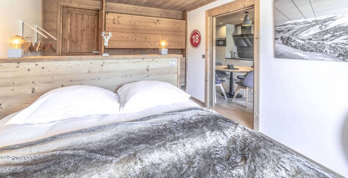 This luxury apartment to rent with 2 bedrooms in Méribel