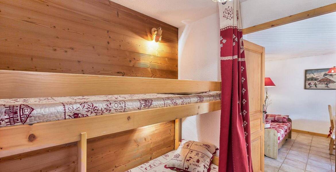 This apartment for rental with Savoyard style in Méribel 