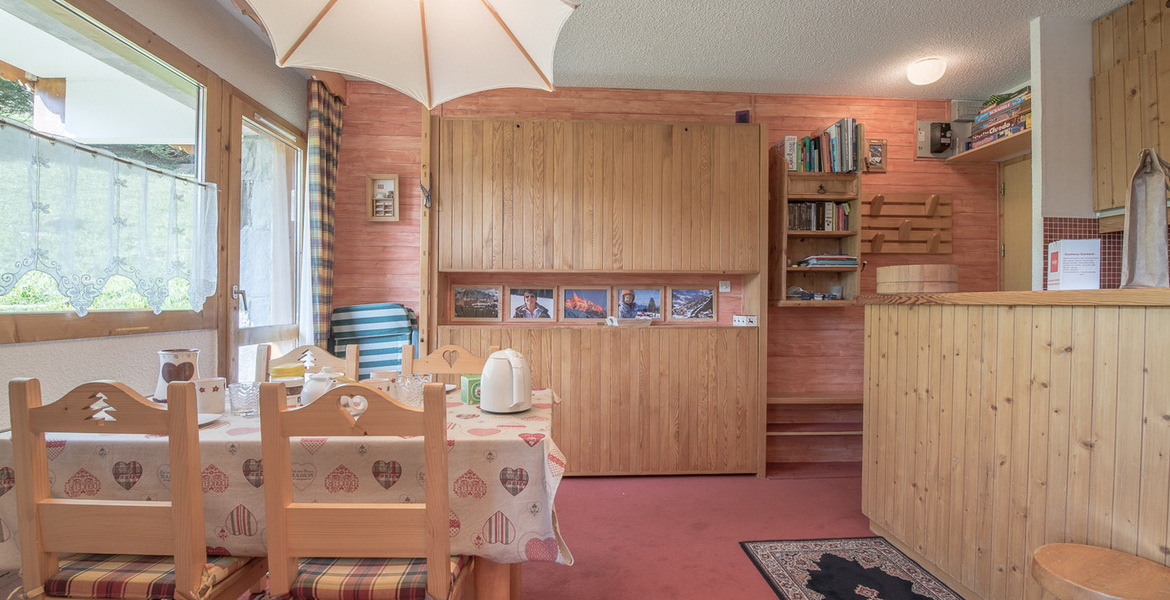 Warm studio in the heart of Mottaret in the residence