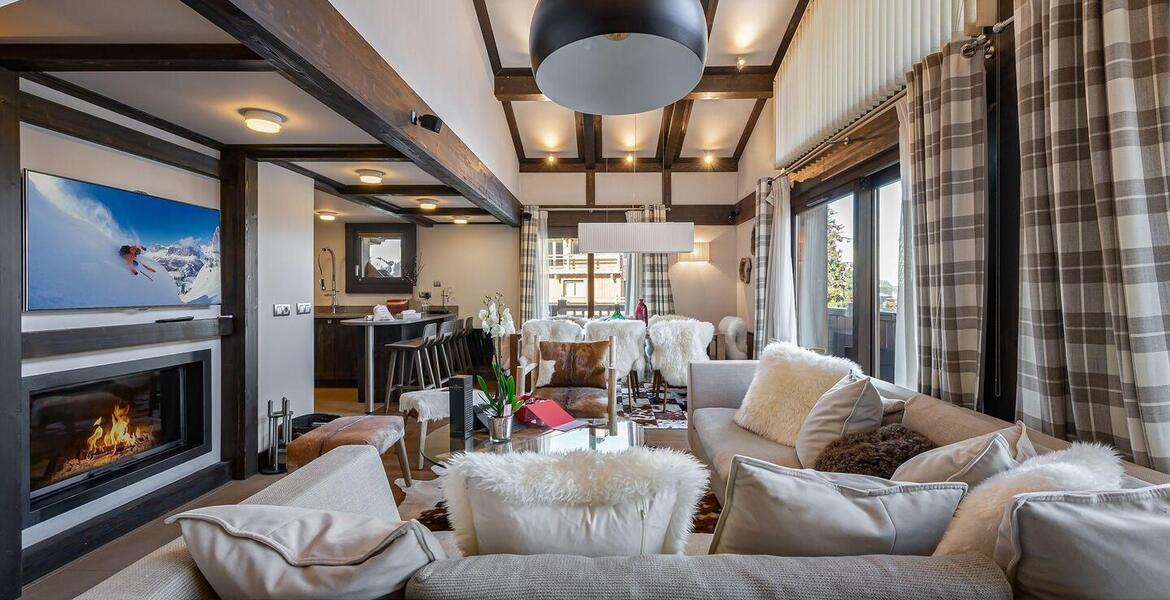 This magnificent duplex for rental in Courchevel 1650 