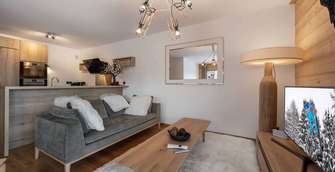 Apartment for rental that has a large living room 