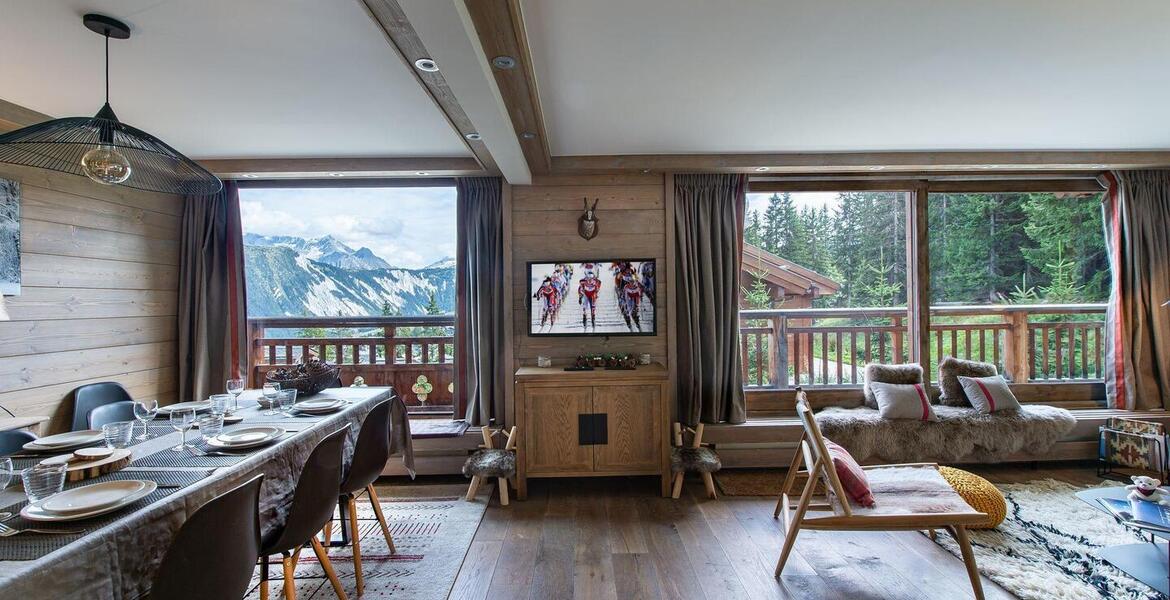 Duplex apartment studio for rental in Chenus, Courchevel