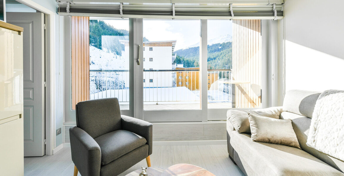 1 bedroom 35sq-m ski in/ski out apartment for rental for 6 