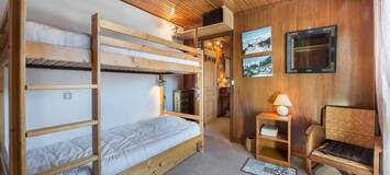 The flat is a large two bedroom flat located in Courchevel 
