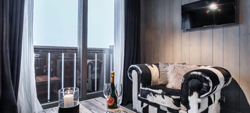 The 50 m² apartment is located on the level -2 in the Chalet