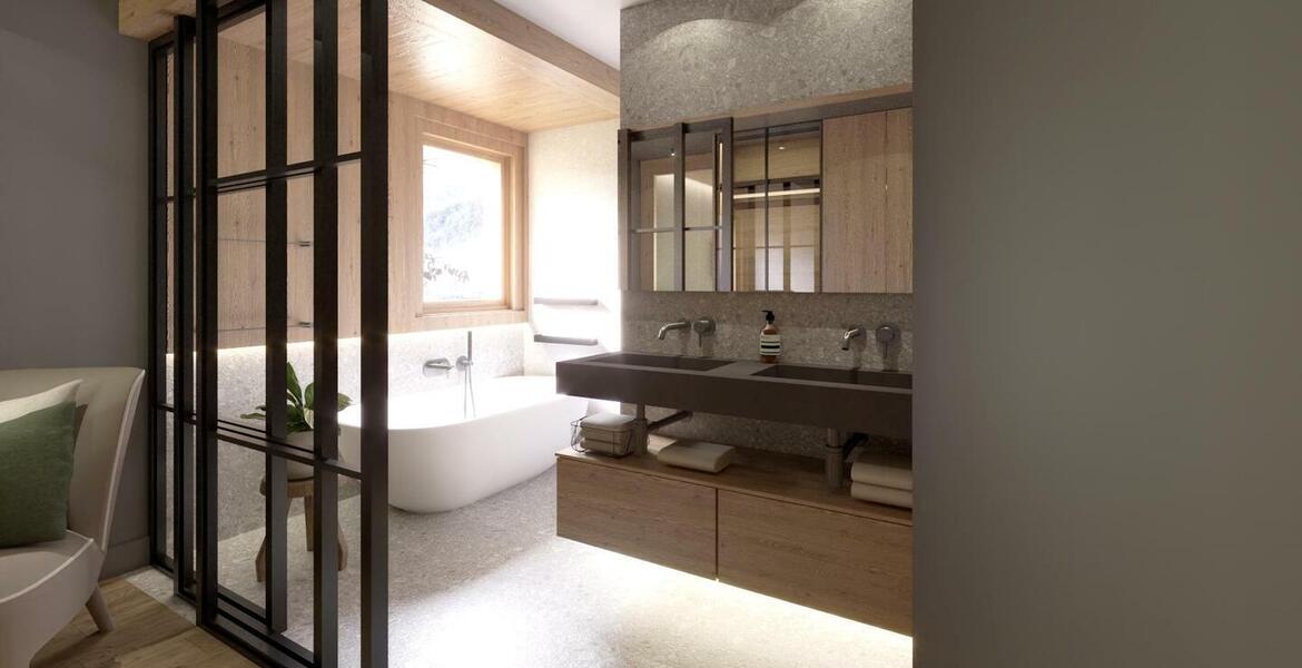 Chalet for rental in Méribel Village with 3 levels 