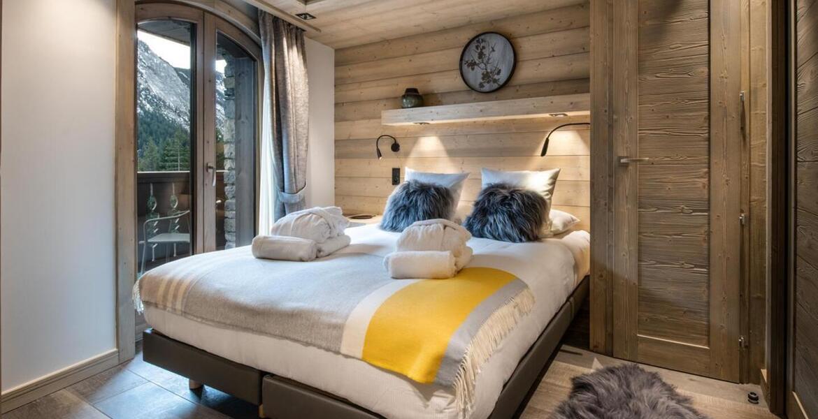 This flat for rental, located in Courchevel 1650 Moriond
