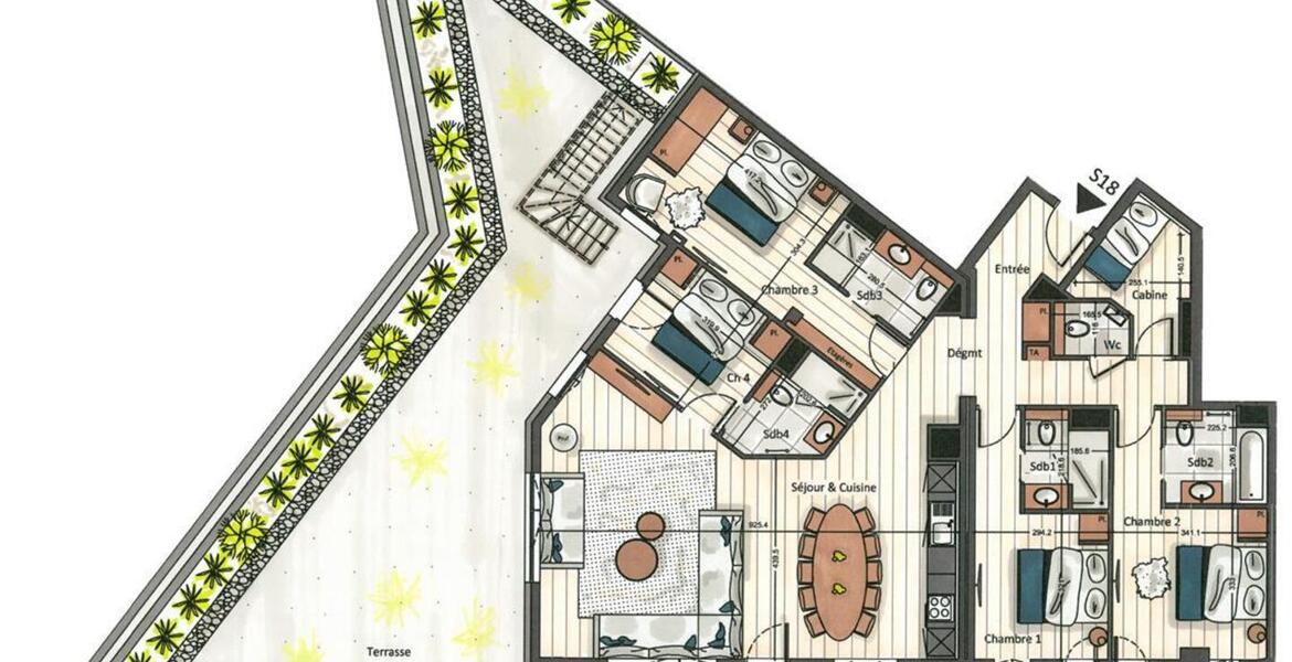 Apartment in Courchevel 1650 Moriond 