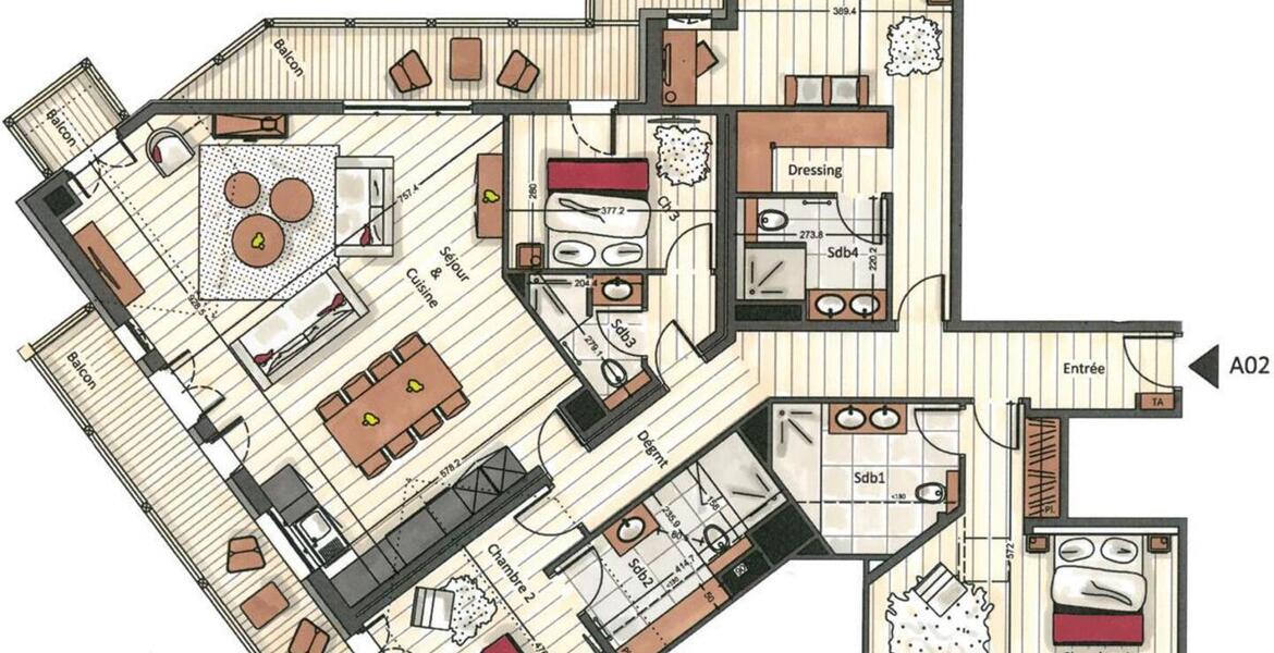Apartment in Courchevel 1650 Moriond