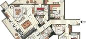 Apartment in Courchevel 1650 Moriond