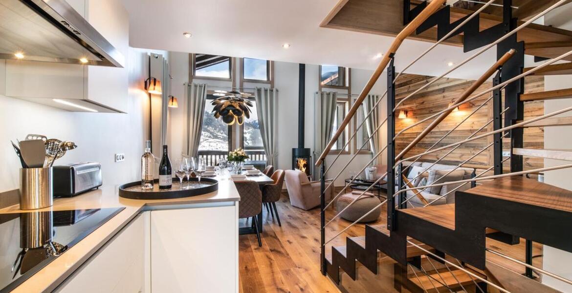A chalet for rental is located in a Residence in La Tania