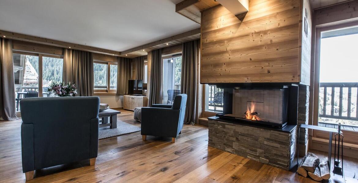 This apartment in Courchevel 1650 on the 3rd floor