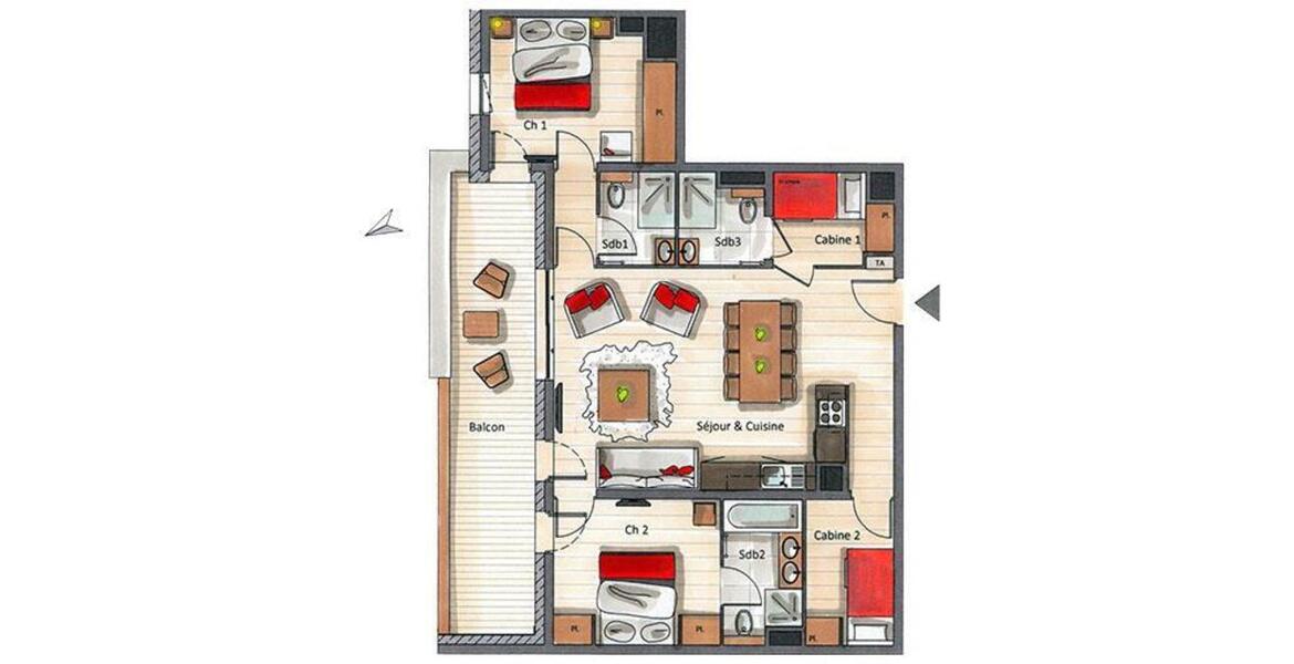 Apartment in Courchevel 1650 
