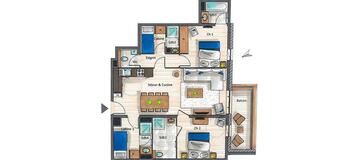 Apartment for rent in Courchevel 1650 - 84m2