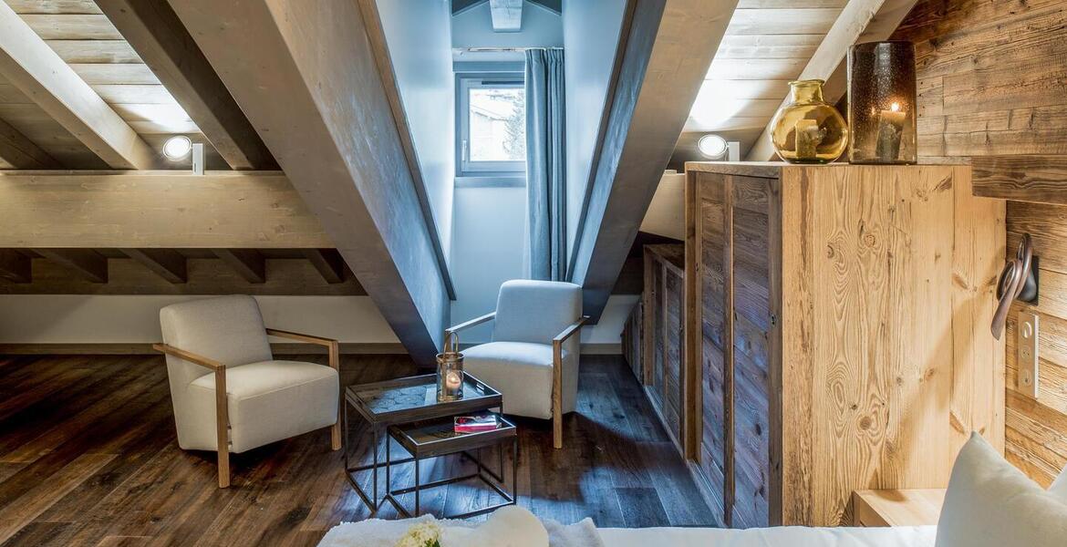 This penthouse for rental in Courchevel 1650 Moriond