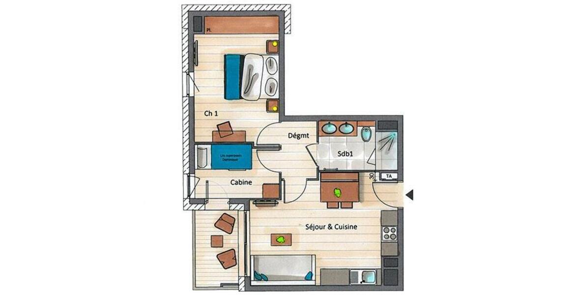 Apartment for rent in Courchevel 1650 Mariond 