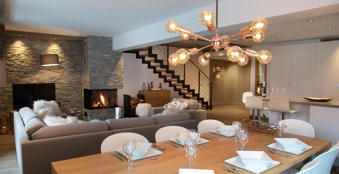 The penthouse for rent in Courchevel 1650 Moriond