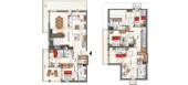 The penthouse for rent in Courchevel 1650 Moriond