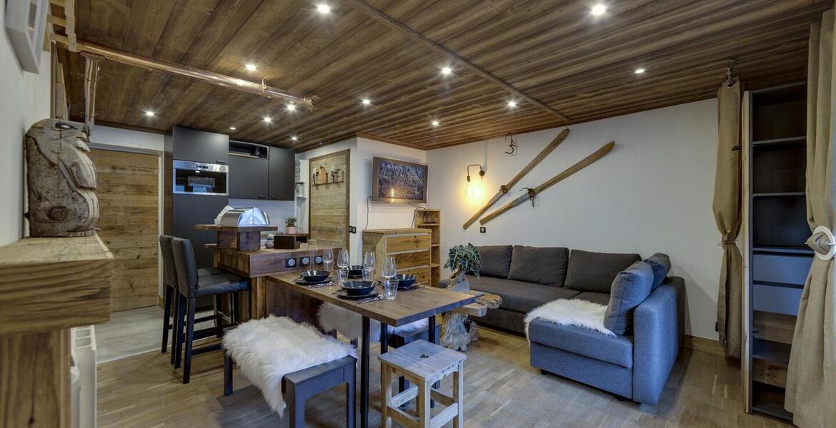 One bedroom apartment in Val d'Isere Le Crêt, 53 sqm for 4 