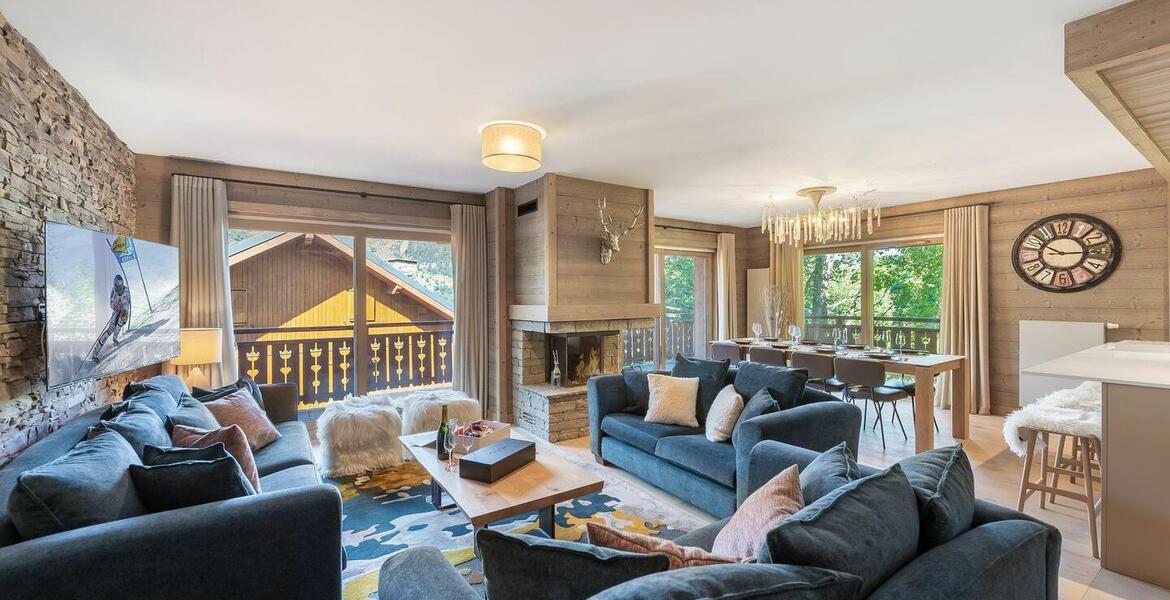 This apartment in Méribel Station is a spacious 120m² apartm