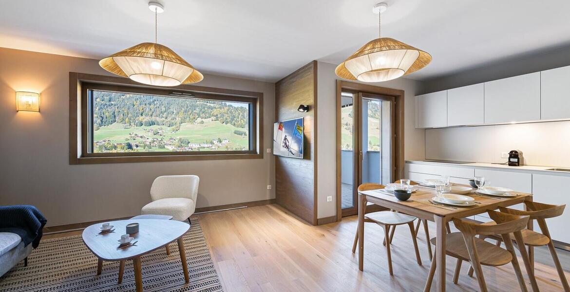 64 sqm 2 bedroom apartment in Rochebrune, Megeve for rent