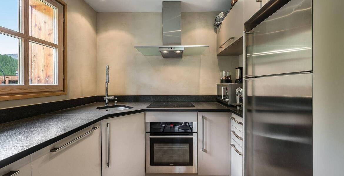 The duplex apartment in Val d'Isere for rent with 2 bedrooms