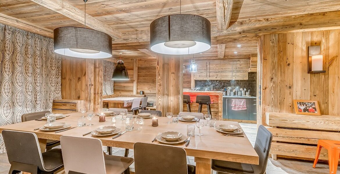 This duplex for rent with 5 bedrooms in Val d’Isere for rent