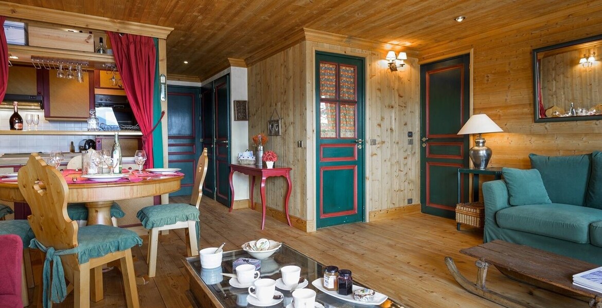 Lovely cosy mountain style apartment ski in ski out