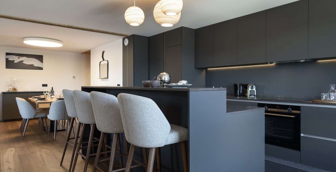 Very nice view for this contemporary style flat, Courchevel 