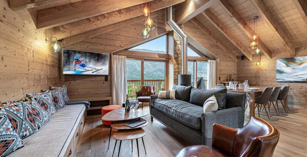 For rental chalet in Méribel with 195 sqm and 5 bedrooms