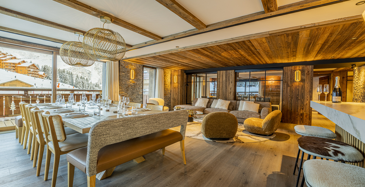 Luxury ski-in ski-out apartment Rond-Point des Pistes area