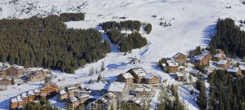 Three bedroom apartment for rental in Méribel near ski lift