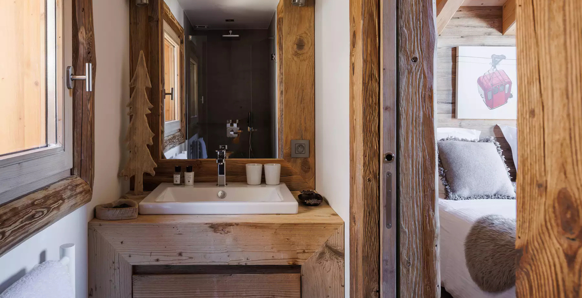The classic wooden Chalet Méribel French Alps   