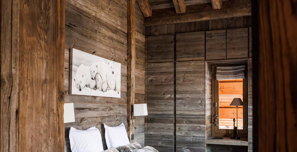 The classic wooden Chalet Méribel French Alps   