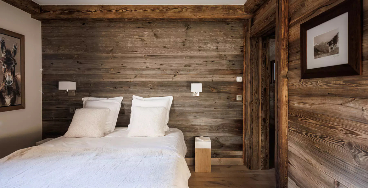 The classic wooden Chalet Méribel French Alps   