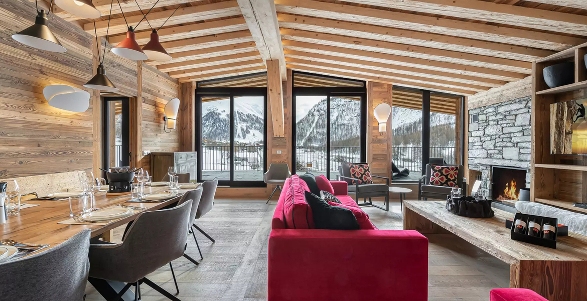 Just a few steps from Val d'Isère's cable cars, the sublime 