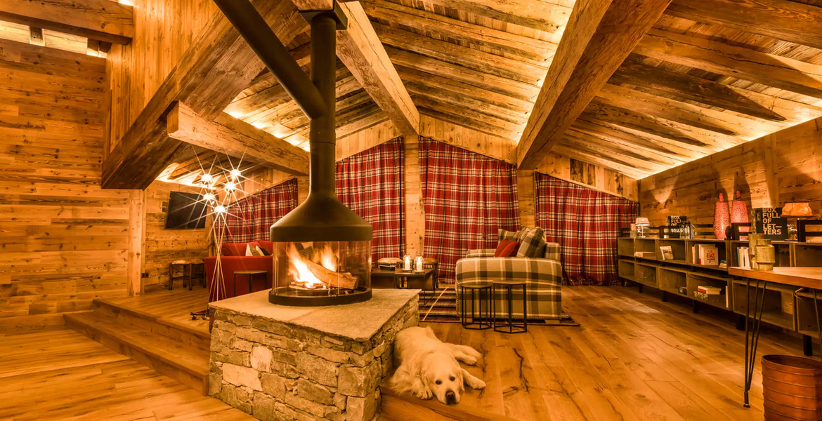 The chalet blends in perfectly with its surroundings