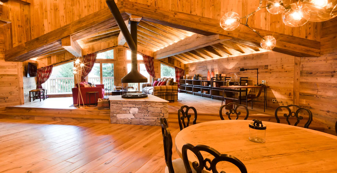 The chalet blends in perfectly with its surroundings