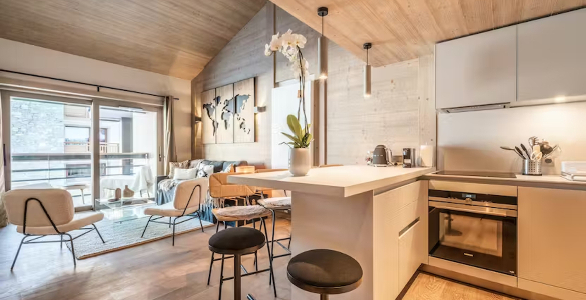 The residence  is located at the heart of Courchevel Village