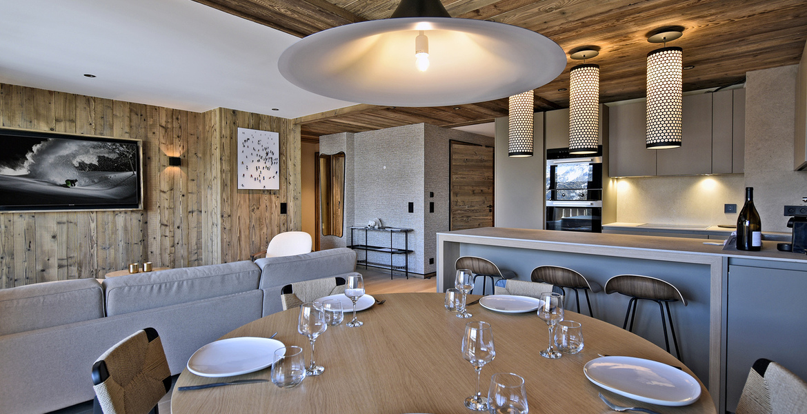 Charming new 81 m² flat, located in the Rond-Point des Piste