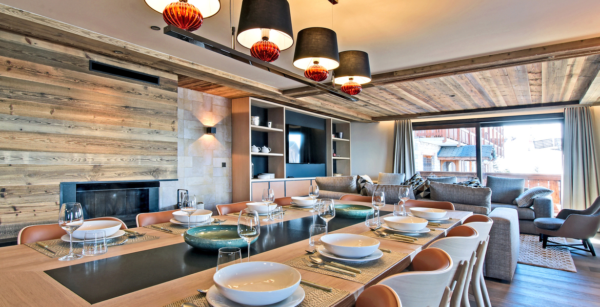 Meribel magnificent apartment a few steps from the slopes
