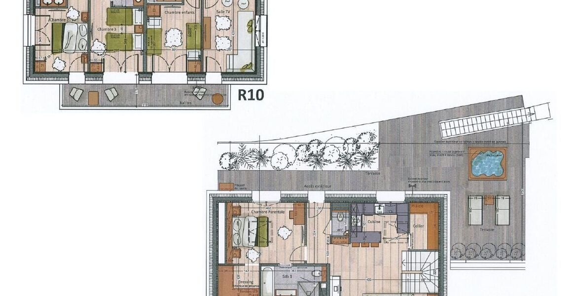 Duplex for rent in Meribel