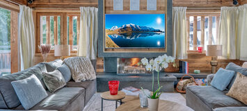 This is a luxury chalet in Megève for 16 people with 400 m² 