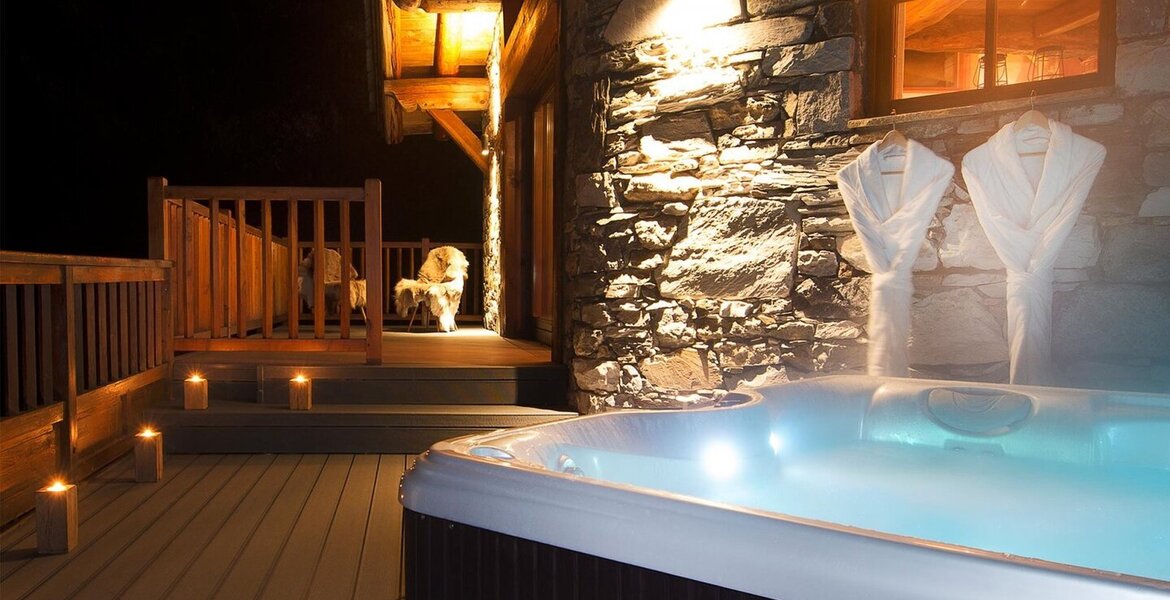 This chalet has a unique location in Val d'Isère