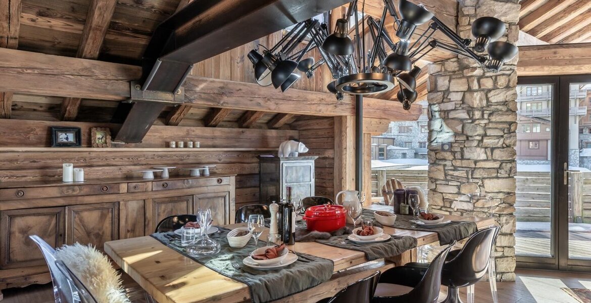 This luxury chalet rental in Val d'Isère Alps France 