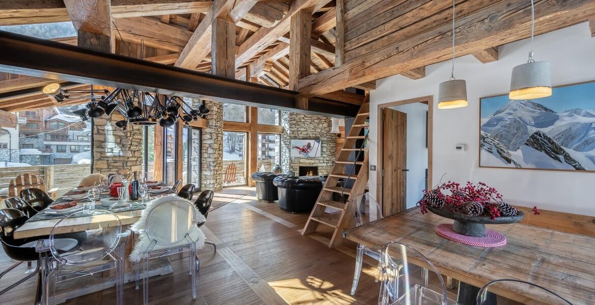This luxury chalet rental in Val d'Isère Alps France 