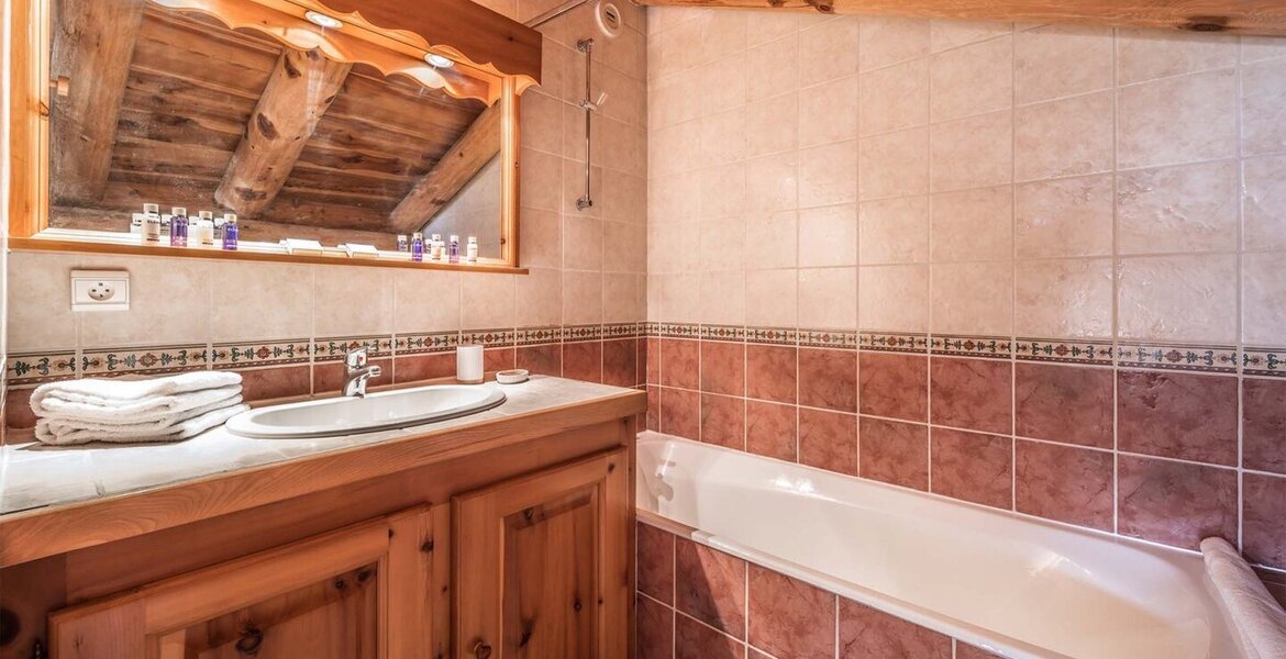 This chalet  is located in the Le Cret area of the resort